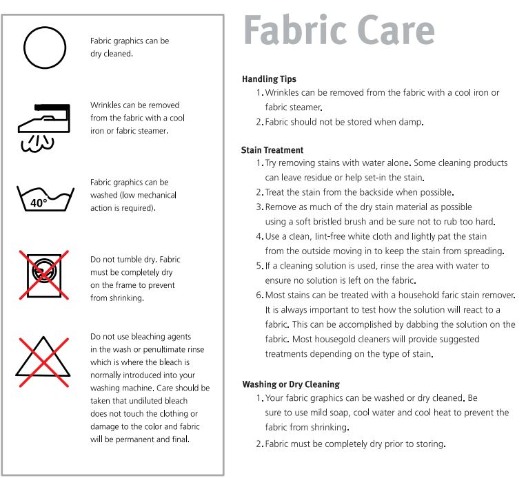 Frequently Asked Questions - Fabric Care